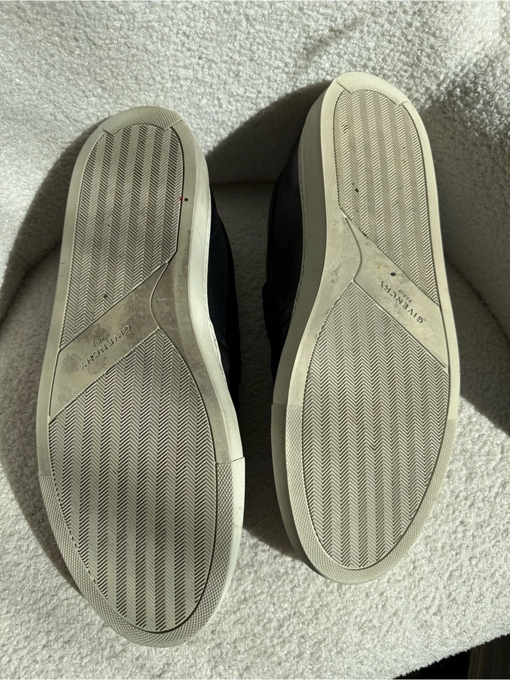 Givenchy Black Leather Slip-On Sneakers with Rottweiler Print